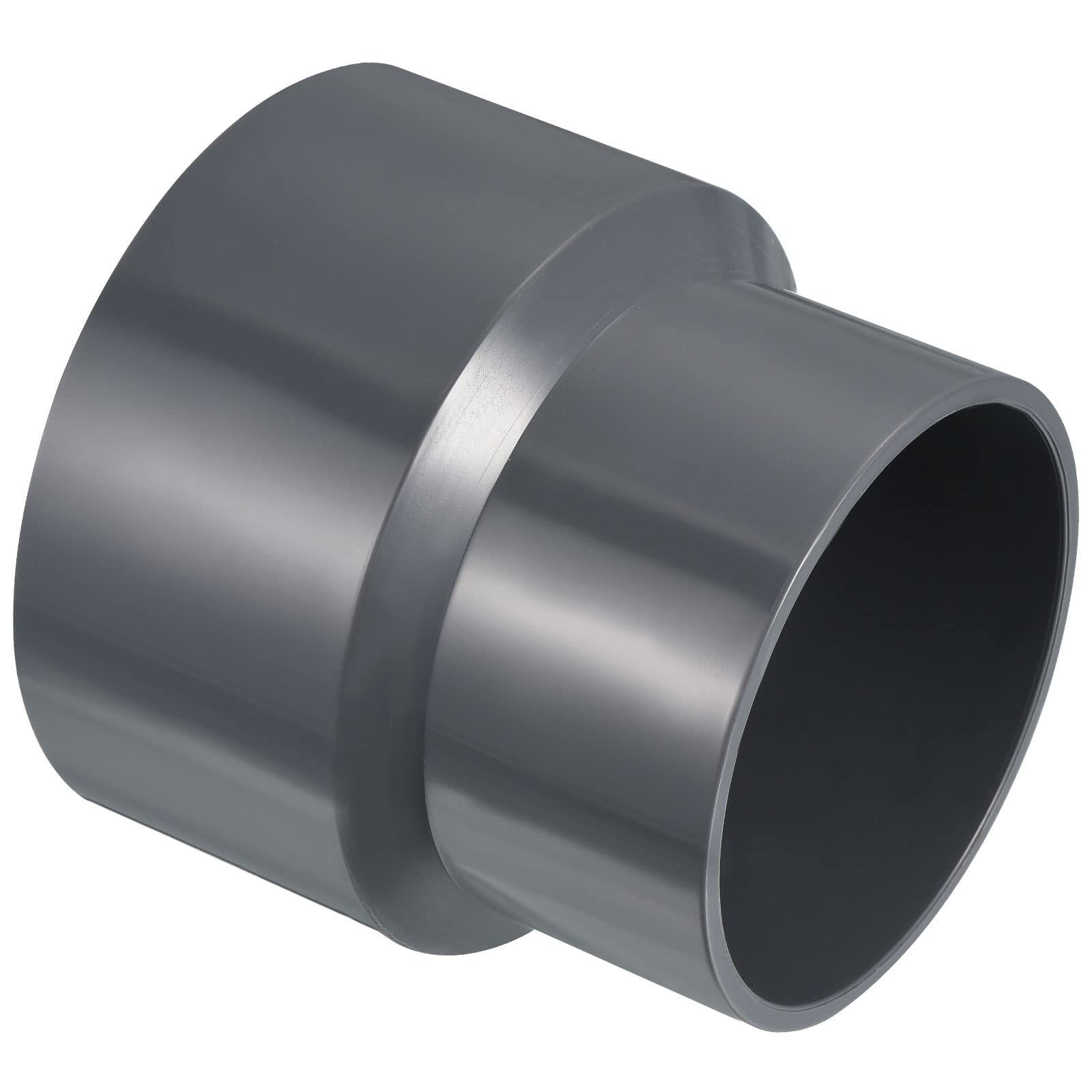 PATIKIL PVC Reductor Tubo Montaje 50x32mm, 3 Paquete Recto Acoplamiento Adaptador Conector, Gris — view 32
