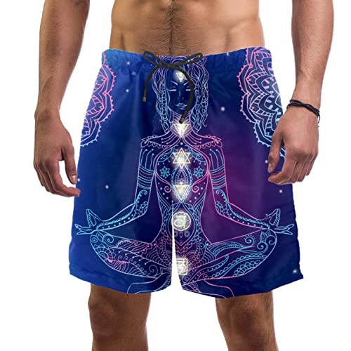 Short de bain homme Yuzheng à motif feuille d'érable pour la plage