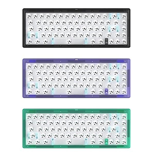 Acfthepiey GAS67 Aangepaste Mechanische Toetsenbord Kit Hot Swap As Bedrade Pakking Structuur RGB Backlight Gaming Toetsenbord Zwart