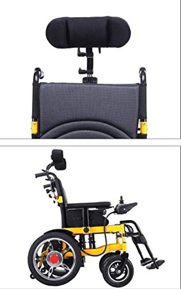 Silla, reposacabezas con Ruedas, cojín para reposacabezas Universal eléctrico Ajustable, autopropulsión de tránsito, cojín para Respaldo Grueso, cómodo y extraíble, cómodo
