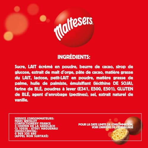 Bonbons Fourrage Croustillant Au Lait Malté Maltesers Le Paquet De - vue 4