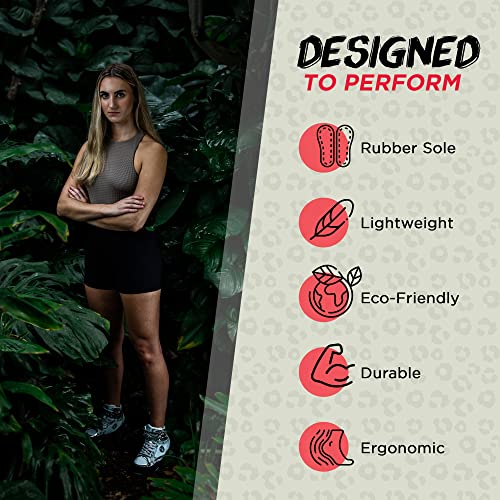 Beast Wrestling Shoes Women Sizes, Lightweight and Breathable Boxing Shoes for Women, Microfiber Suede Leopard Printed Weightlifting Shoes with Hook and Loop Strap3