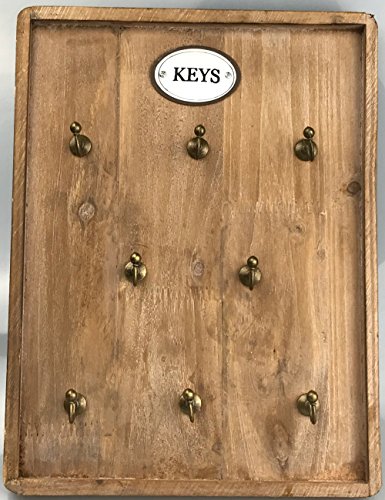 HausderHerzen Teclado Tablero de Llaves marrón Quemado Madera De Madera para Clave Cover