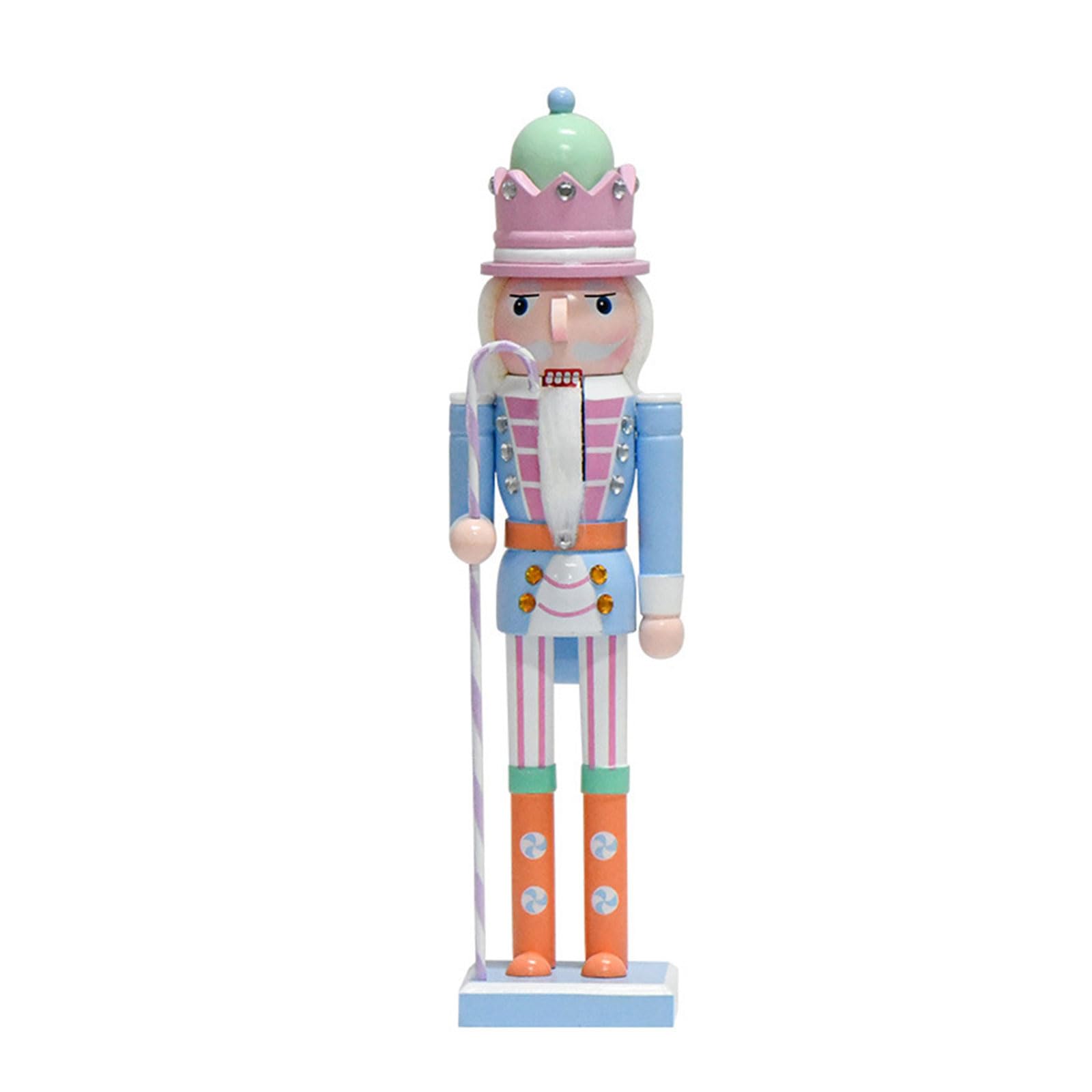Hsioluted Wood Nutcrackers Soldier Statue Candy Puppet Ornament Christmas Decorations Home Holiday Decors 2024 Year Gift Nutcrackers Decorations
