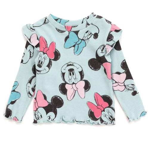 Image of Disney Girls' Ribbed Long Sleeve Tee and Pants Set for Baby & Kids
