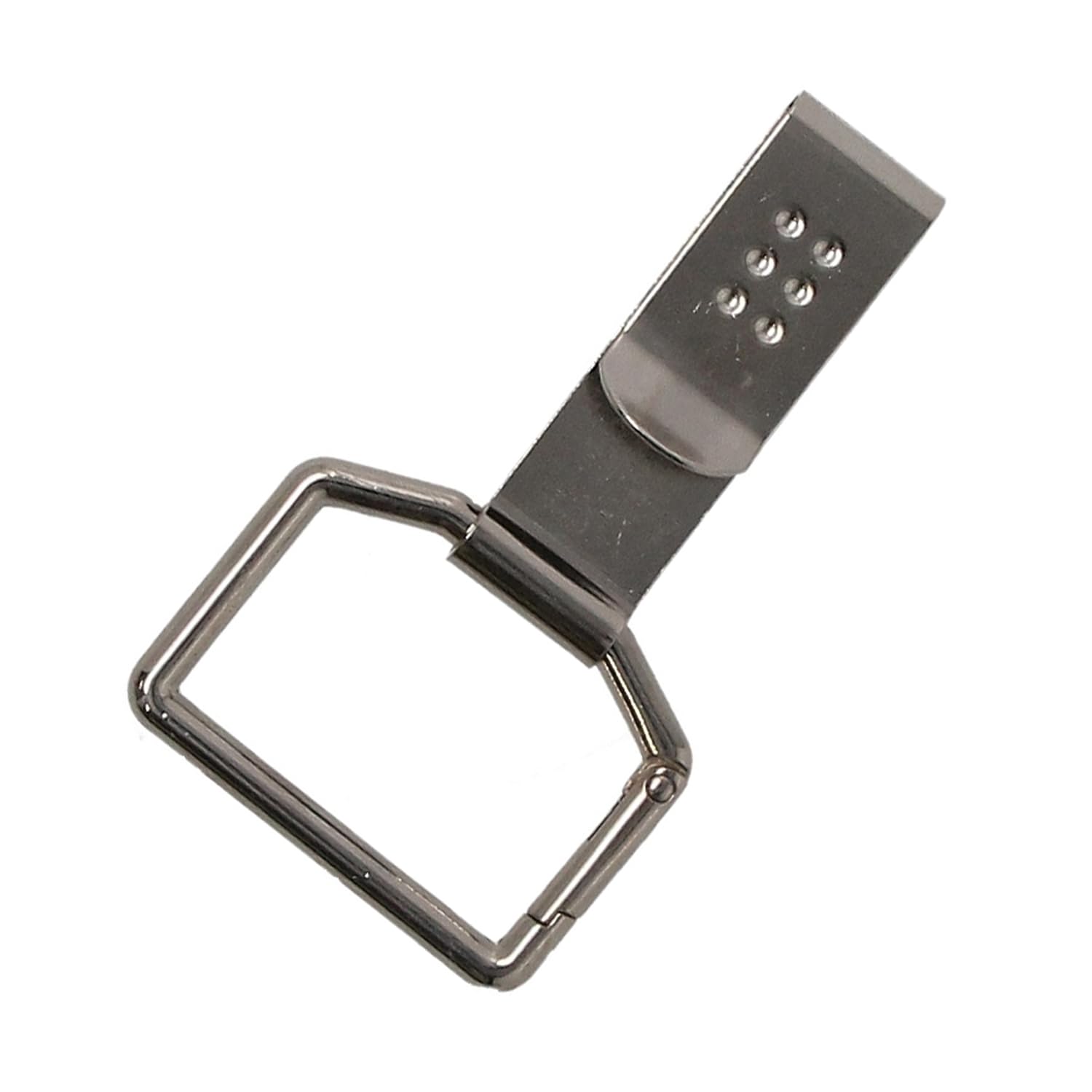 千吉(Senkichi) サポートフック 皮サック用取付カン シルバー レバータイプでワンタッチ取付 耐荷重2kg SSF-3