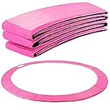 hudora trampolin jump in 140 pink Für eine lange Gebrauchsdauer: Die UV-resistente und wasserbeständige Federabdeckung schützt Ihr Trampolin sowohl an sonnigen als auch an regnerischen Tagen. Hochwertige Nähte schützen die Abdeckung bei häufiger Nutzung des Trampolins vor Rissen.