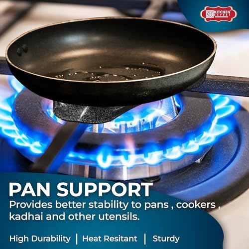 Image of Kitchen Expert - Gas Stove Burner Grill| Extra Attachment Jali | Removable Iron Grill | Burner Stand | Strong Support | For Home Use | Set of 2