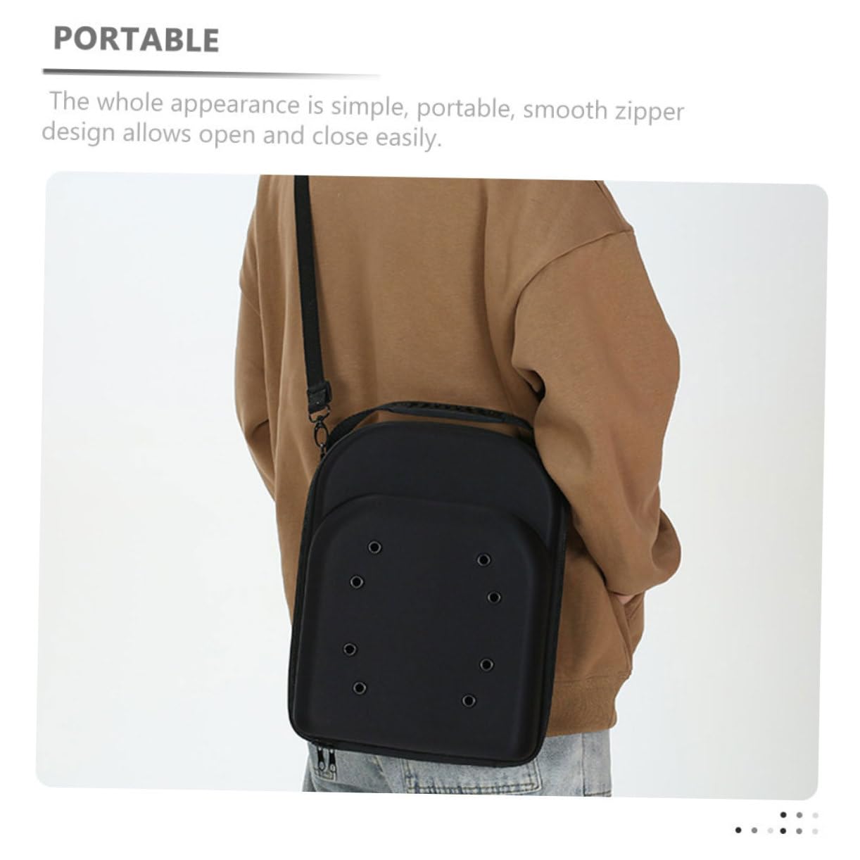 2piezas Bolsa Para Guardar Gorras De Béisbol Estuche De Viaje Para Sombreros Caja De Transporte Para Gorras Organizador Para Guardar Estuche De Eva Para Sombreros Caja Protectora