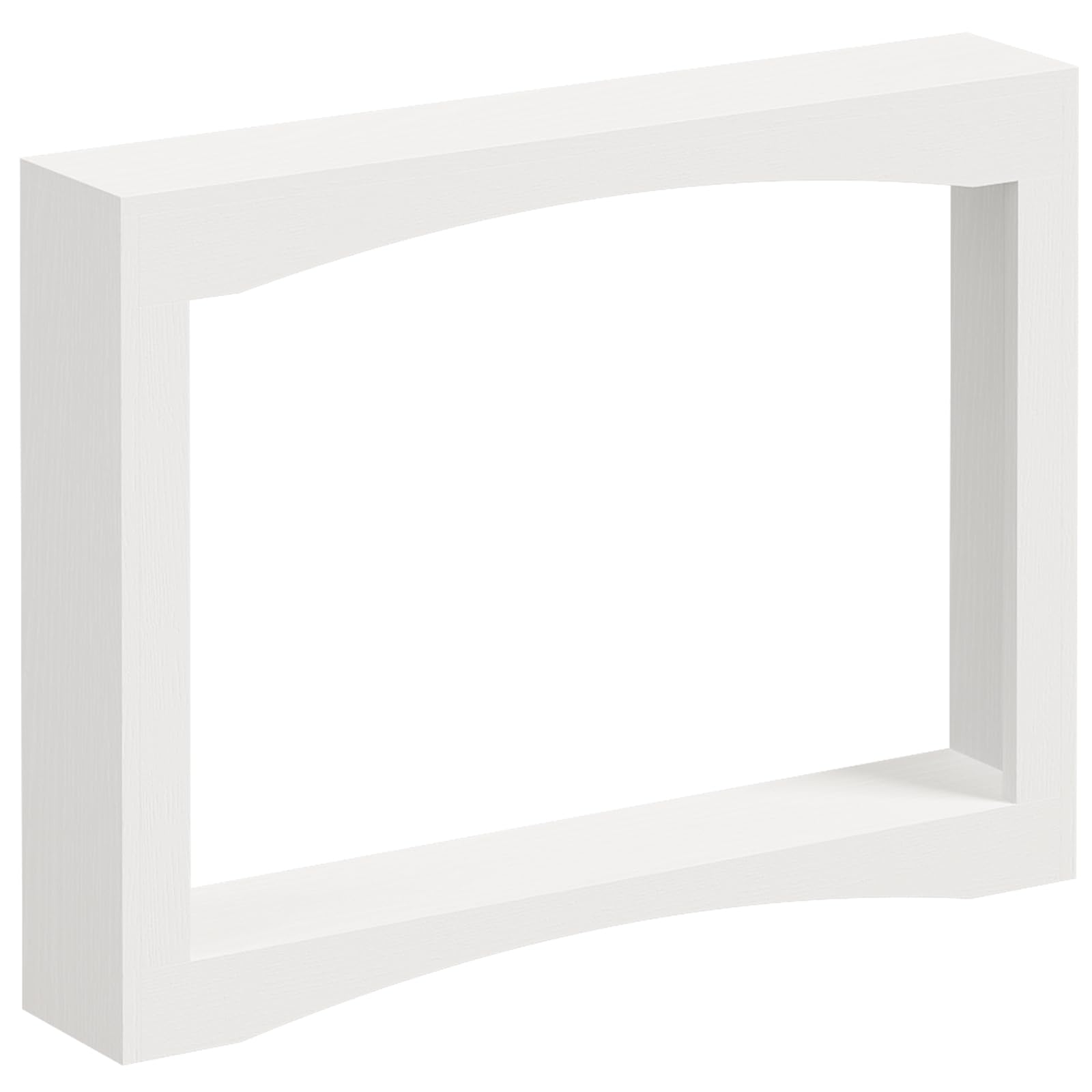 YATINEY Table Console Étroite Longueur 100 cm, Bout de Canapé Ultra-Fin, Table Décorative Rustique en Bois, avec Rangement, pour Salon, Couloir, Entrée, Blanc XCT19WT