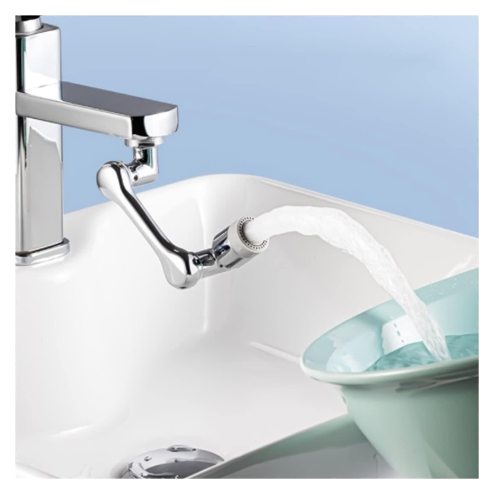 Aeratori per Rubinetto Lavello Cucina Bagno Rubinetto Girevole Aeratore Filtro Spruzzatore Braccio Robot A Prova di Perdite(2pcs)