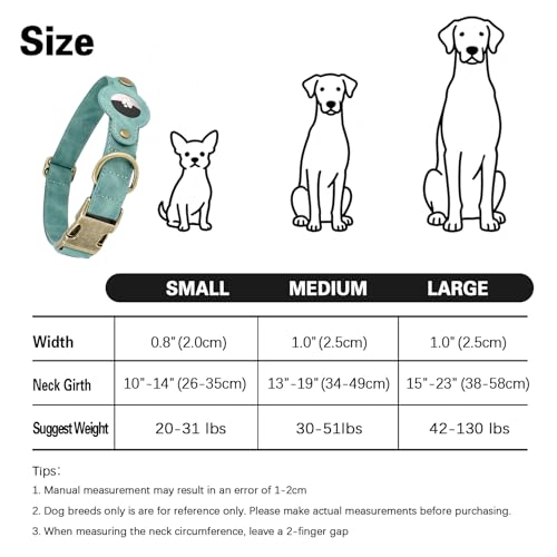Collier AirTag petit chien suivi GPS connecté en cuir - 5