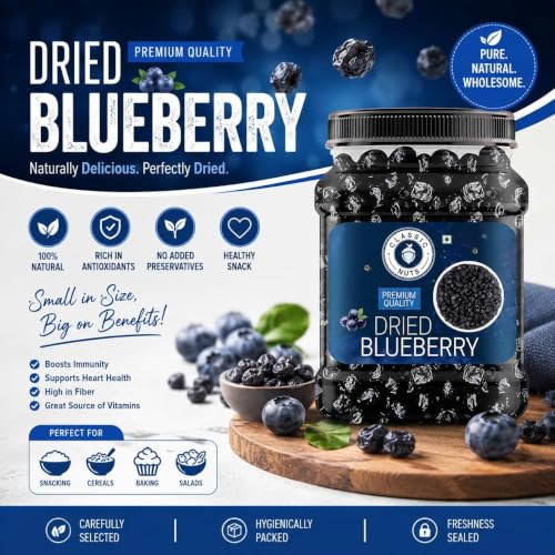 Image of Classic Nuts Dried Blueberry | Dry Fruit | Rich in antioxidants, Vitamin K, Calcium & Fibre | Sweet & Delicious | Healthy Snacks (400gram)