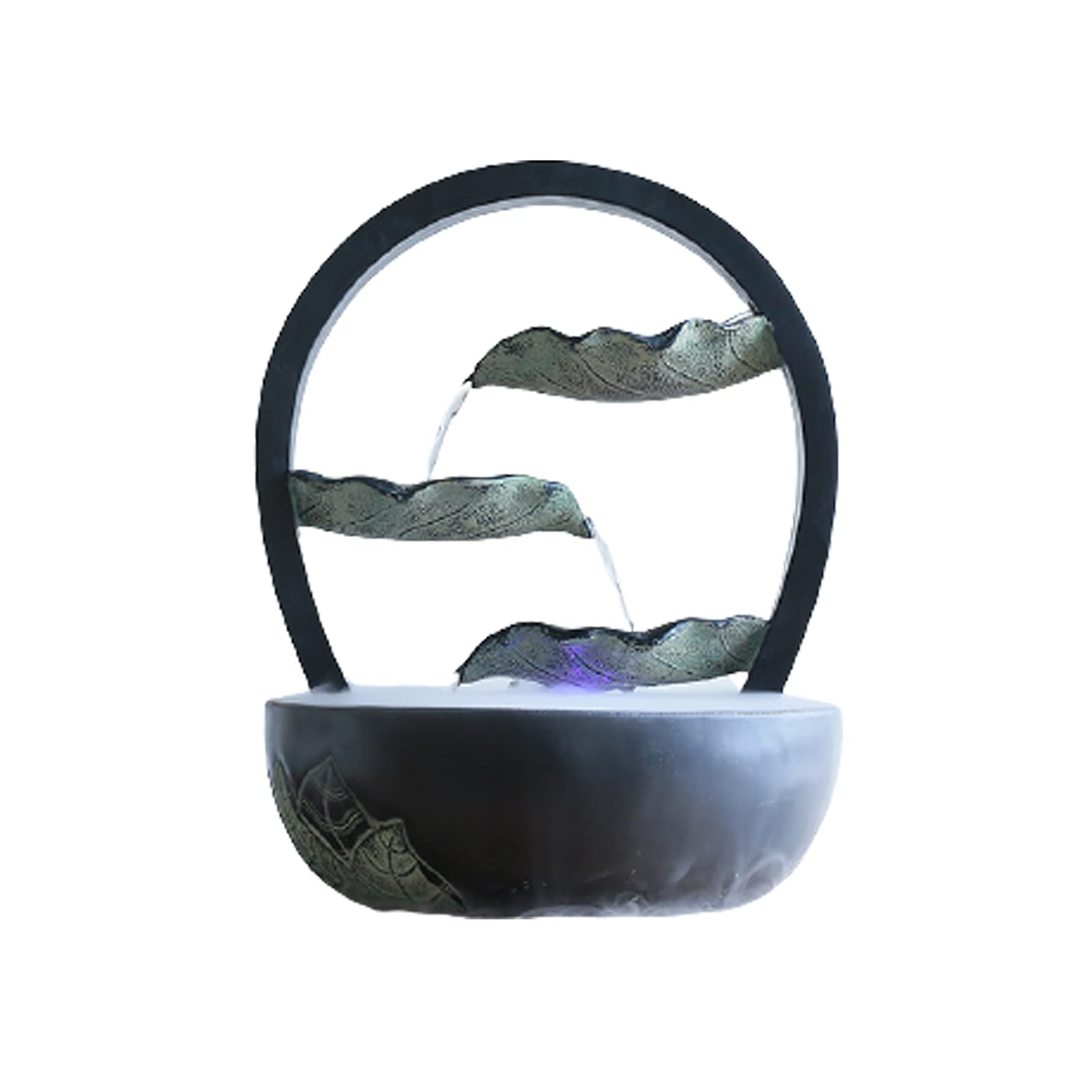 Fontana da Tavolo Fontana da tavolo Feng Shui trasforma la fontana dell'acqua Decorazione fortunata Acqua d'arte Caratteristiche Caratteristica Piccolo serbatoio di pesce Bonsai Umidificatore for il s