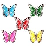 BCBF 5 PCS decoracion jardin exterior decoracion jardin mariposas decorativas decoración jardin borduras para jardin mariposas decorativas pared decorativas de metal para pared diseño de mariposas