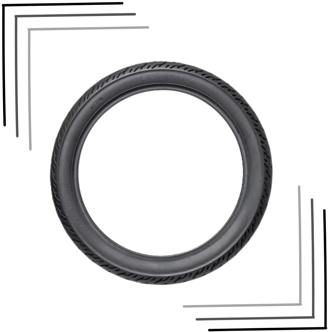 Imagem superior do pneu com fundo branco. Imagem superior do pneu com fundo branco.