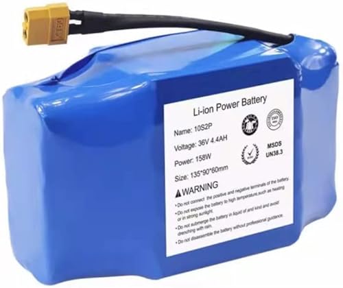 JADESA 36 batería eléctrica de la vespa de la batería de litio 36v de la batería de litio 36v de la ión de litio 10S2P 4.4ah 158.4Wh modificada para