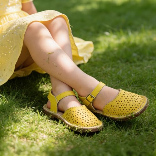 Image of THEE BRON Toddler Girls Espadrilles Sandals Hollow Out Rustic Dress Shoes