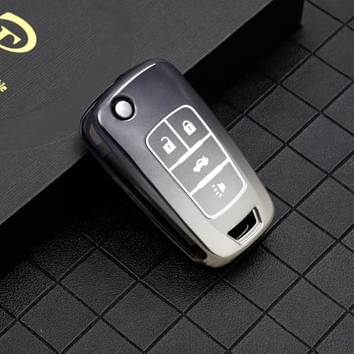 Coque de clé en TPU souple ELOHEI boîtier de rechange pour Chevrolet