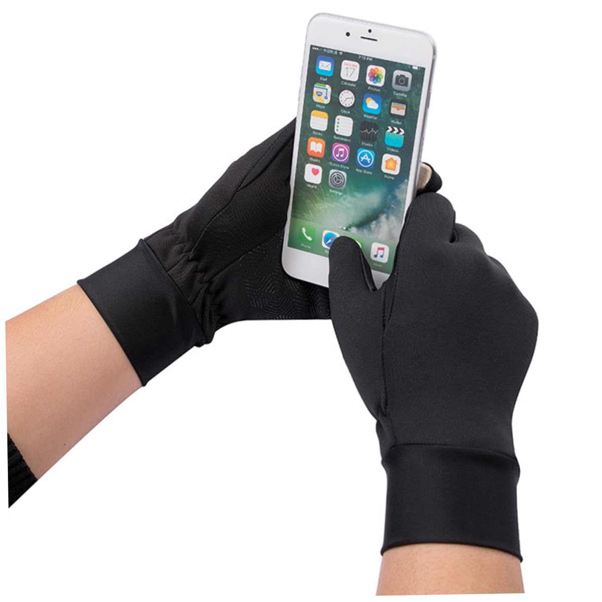 SOIMISS 3piezas Guantes De Invierno Táctiles Antideslizantes Para Ciclismo Guantes Fríos Resistentes Al Viento Para s Negro