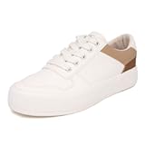 Women’s Lace-Up Fashion Sneakers – Low-Top Casual Walking & Tennis Shoes with Platform or Regular Heel