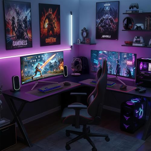 Image of Kado 2-Pack 30 inch 21:9 Ultrawide Curved 1800R 200Hz 2560x1080 Gaming Monitor | AMD FreeSync Premium DisplayPort HDMI, Stacked Gaming Multi-View Split Screen Streaming, VESA Mount Built-in Speakers
