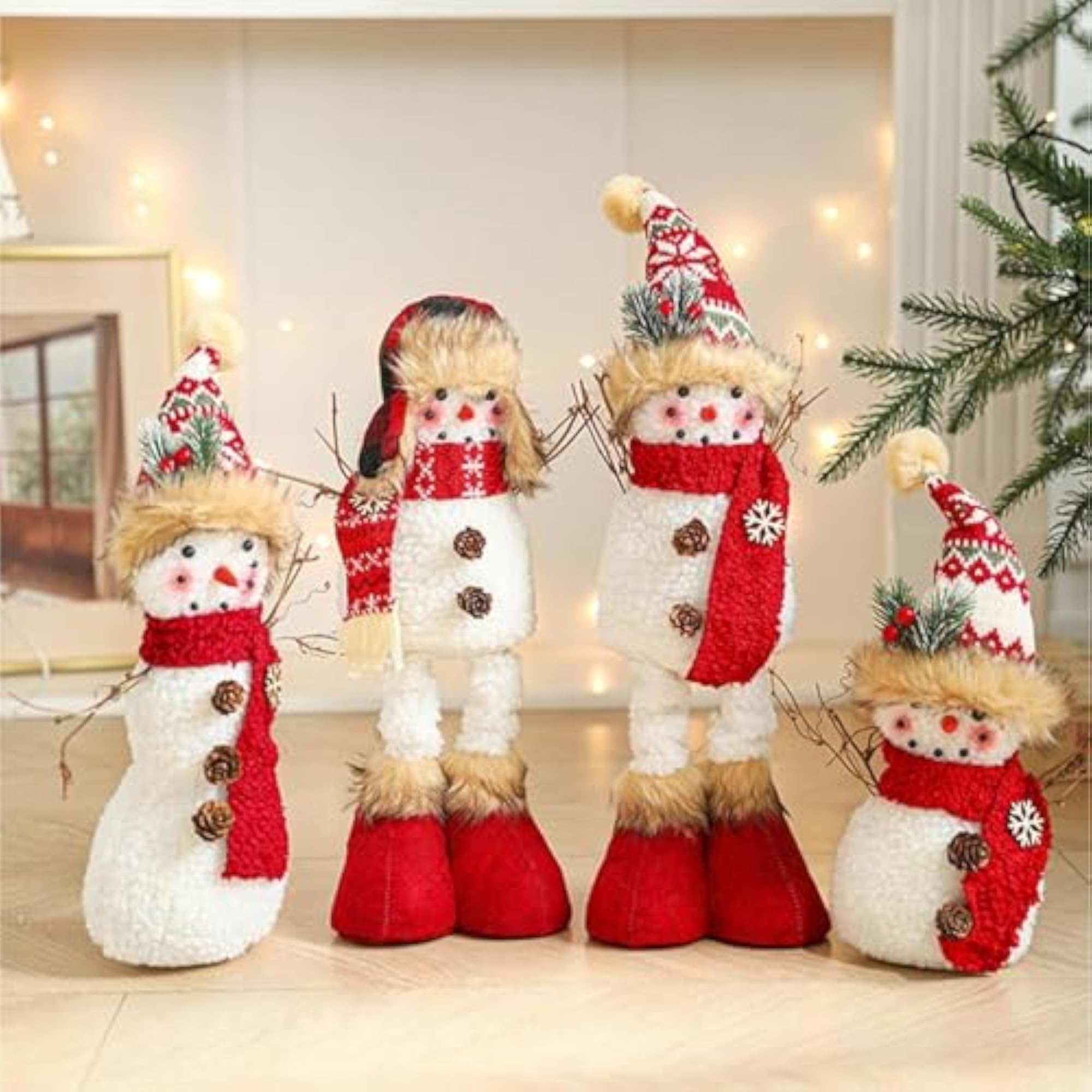 Christmas Sculpture Snowman Statue Gift Artwork