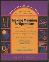 Number and Operations Part 2: Making Meaning for Operations- Facilitators Guide 0769001734 Book Cover