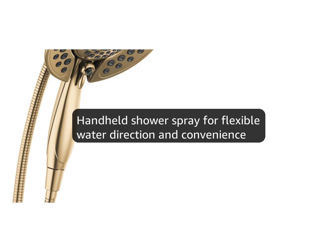 Delta Faucet - Cabezal De Ducha De Una Sola Vez, Chapado En Cromo