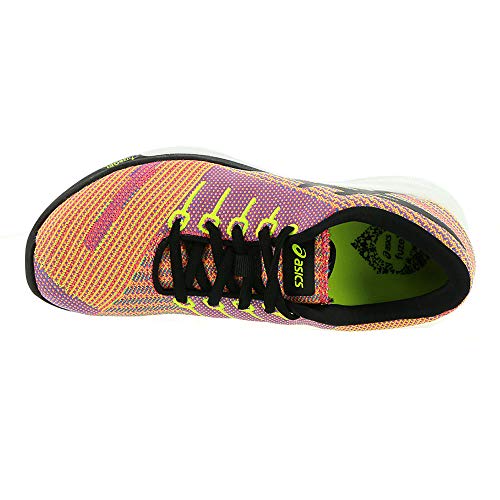 ASICS Women's fuzeX Knit Running Shoe Flash Coral/Black/Safety Yellow 7.5 (S)2