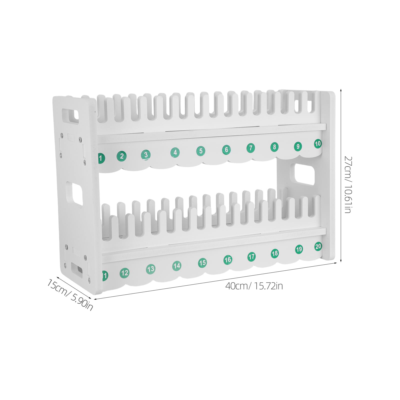 Alipis Supporto da Tavolo per Cellulare e Tablet, Mobiletto Multiscomparto 2 Strati 15 Scomparti, Espositore per Telefono da Scrivania per Ufficio e Studio, Organizer Bianco per Spazio