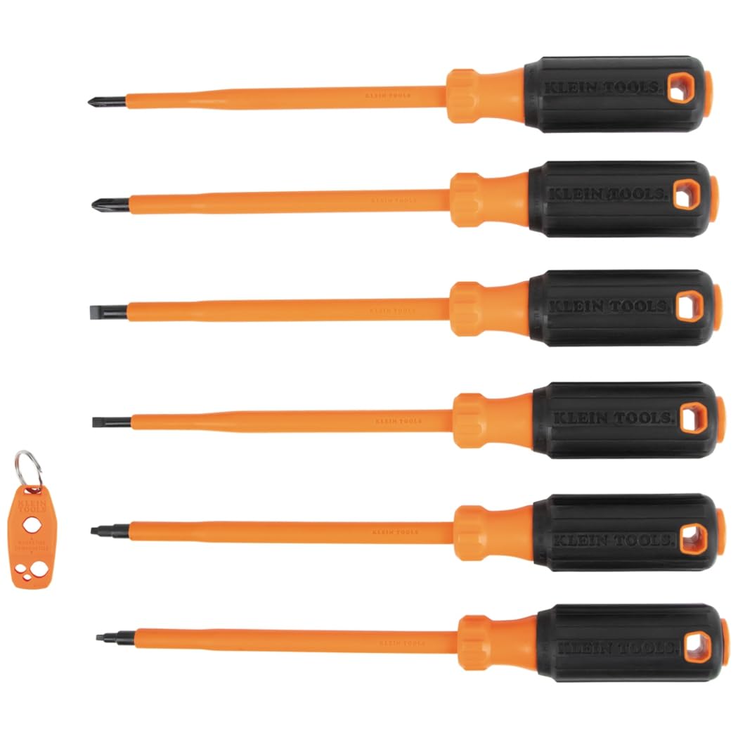 Klein Tools 85077INSR Insulated Screwdriver Set with Magnetizer