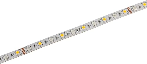 Miniatura 1 de Tira de luz LED súper brillante de 16.4 ft RGB +W, cinta LED que cambia de color, 24 V, IP20, blanco cálido 3000 K, 196.9 pulgadas (16.40 pies)