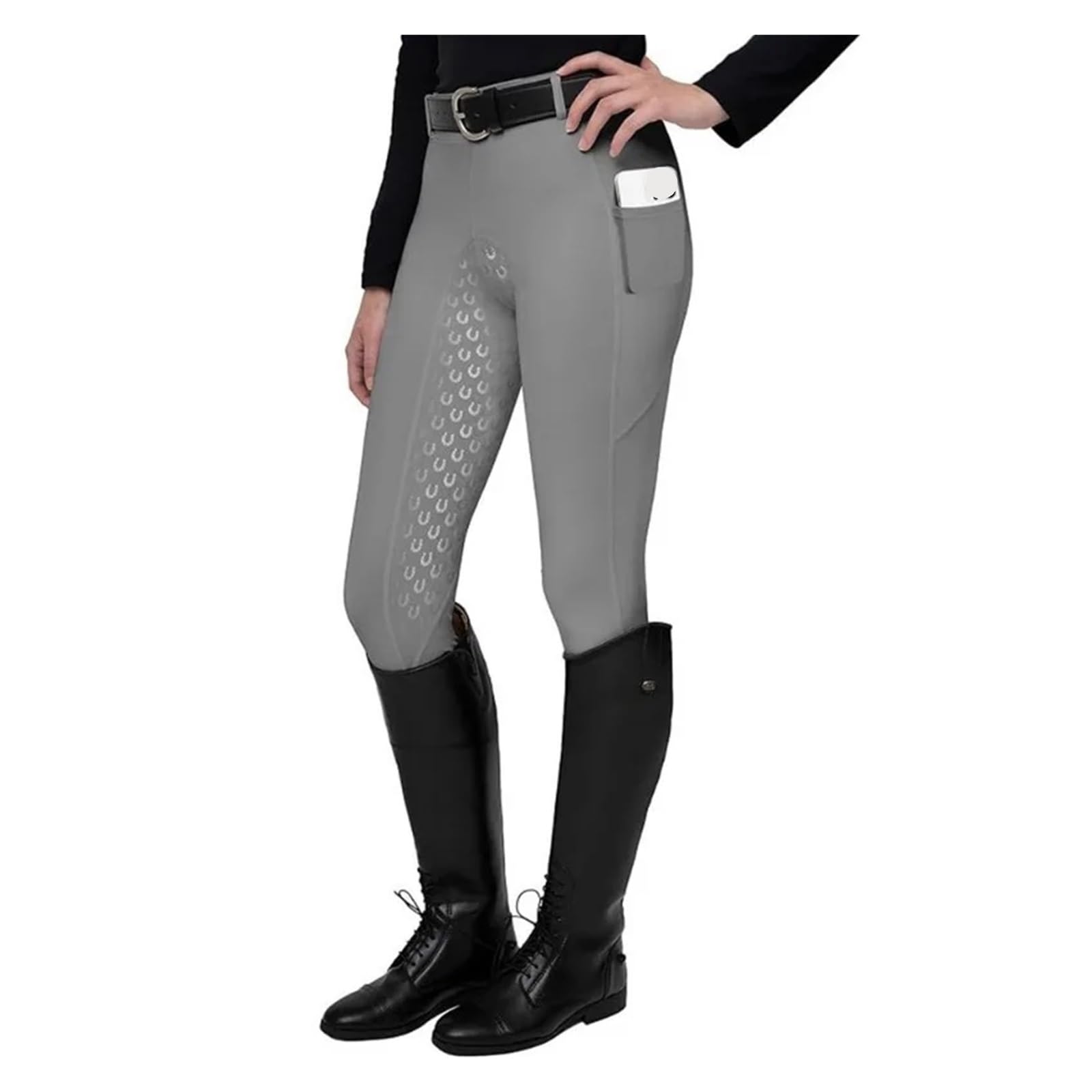 Reithose, rutschfeste Silikon, Stretch, for Erwachsene, tägliche Trainingshose Für Reitsport