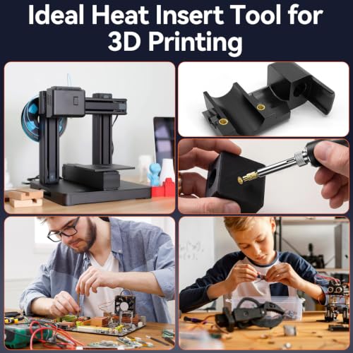 Image of Preciva M5 Threaded Inserts Screw Kit, Heat Set Insert Tool for 3D Printing
