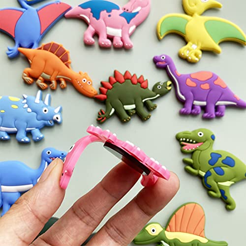 Imanes de dinosaurio para nevera, pack 12 piezas miniatura 3