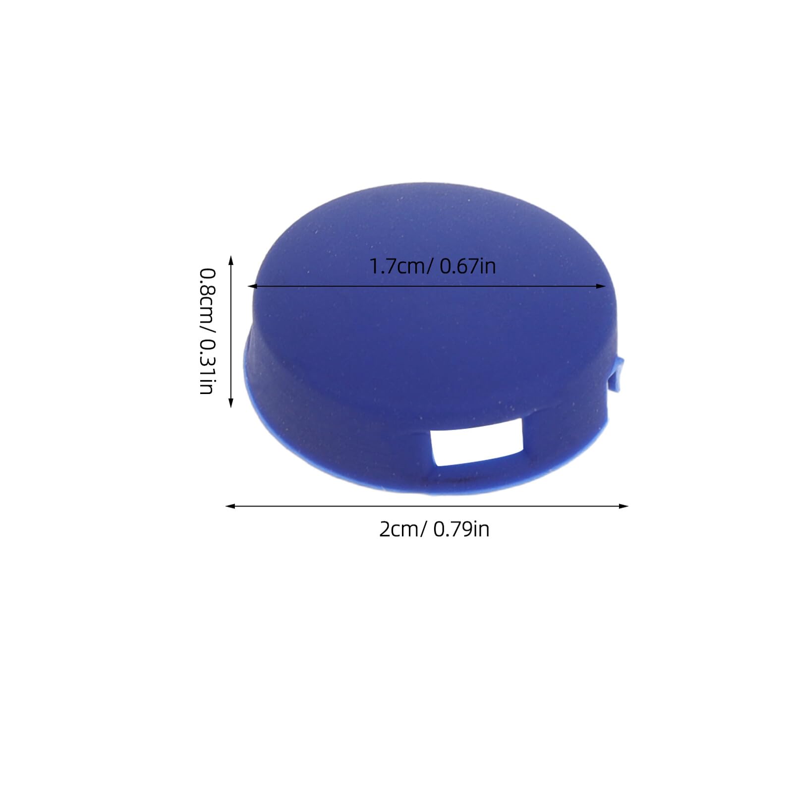 Bouton de Sonnette en Silicone Bleu, Remplacement 4 Pièces