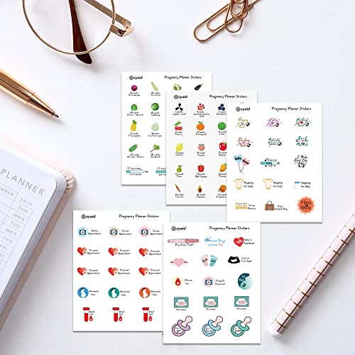 Ezyaid Pregnancy Must Haves Planner Stickers For Scrapbook, Scrapbooking Stickers For Pregnancy Journal, Pregnancy Gifts For First Time Moms #TOP5