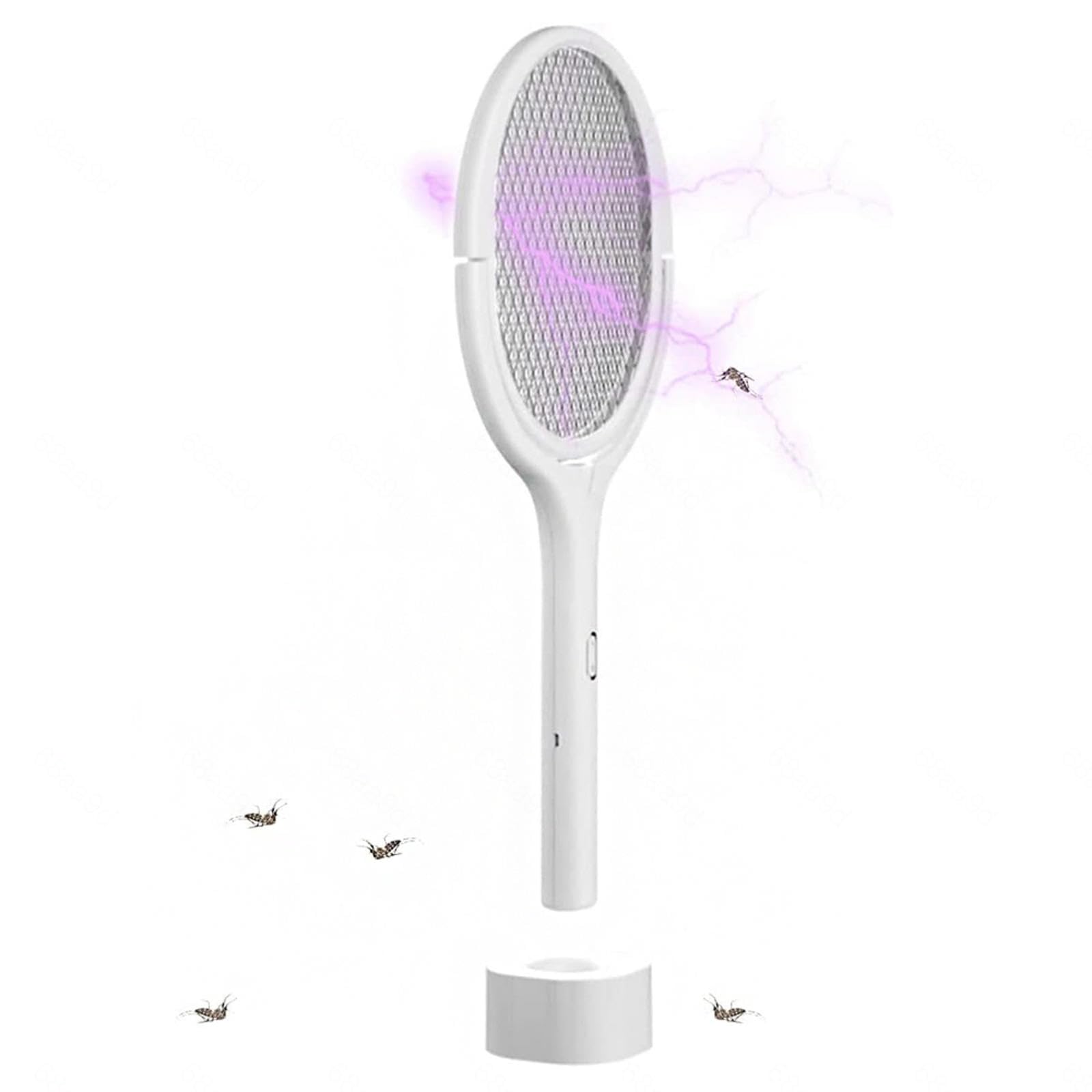 FAXIOAWA Exterminador de Insectos para Interiores, Moscas de la Fruta, Raqueta para Matar Moscas con Carga Tipo C, sin radiación ni daños, matamoscas eléctrico Adecuado para habitación Familiar