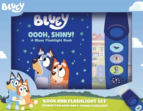 Bluey - Oooh, Shiny! A Bluey Flashlight Toy Adventure Sound Book - PI Kids - image 1