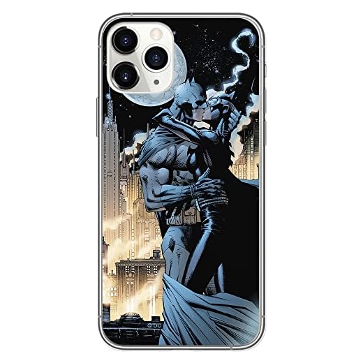 Funda para teléfono móvil de ERT GROUP para Apple iPhone 11 Original y con Licencia Oficial de DC con diseño Batman 005 Perfectamente Adaptada a la Forma del teléfono móvil, Funda Hecha de TPU