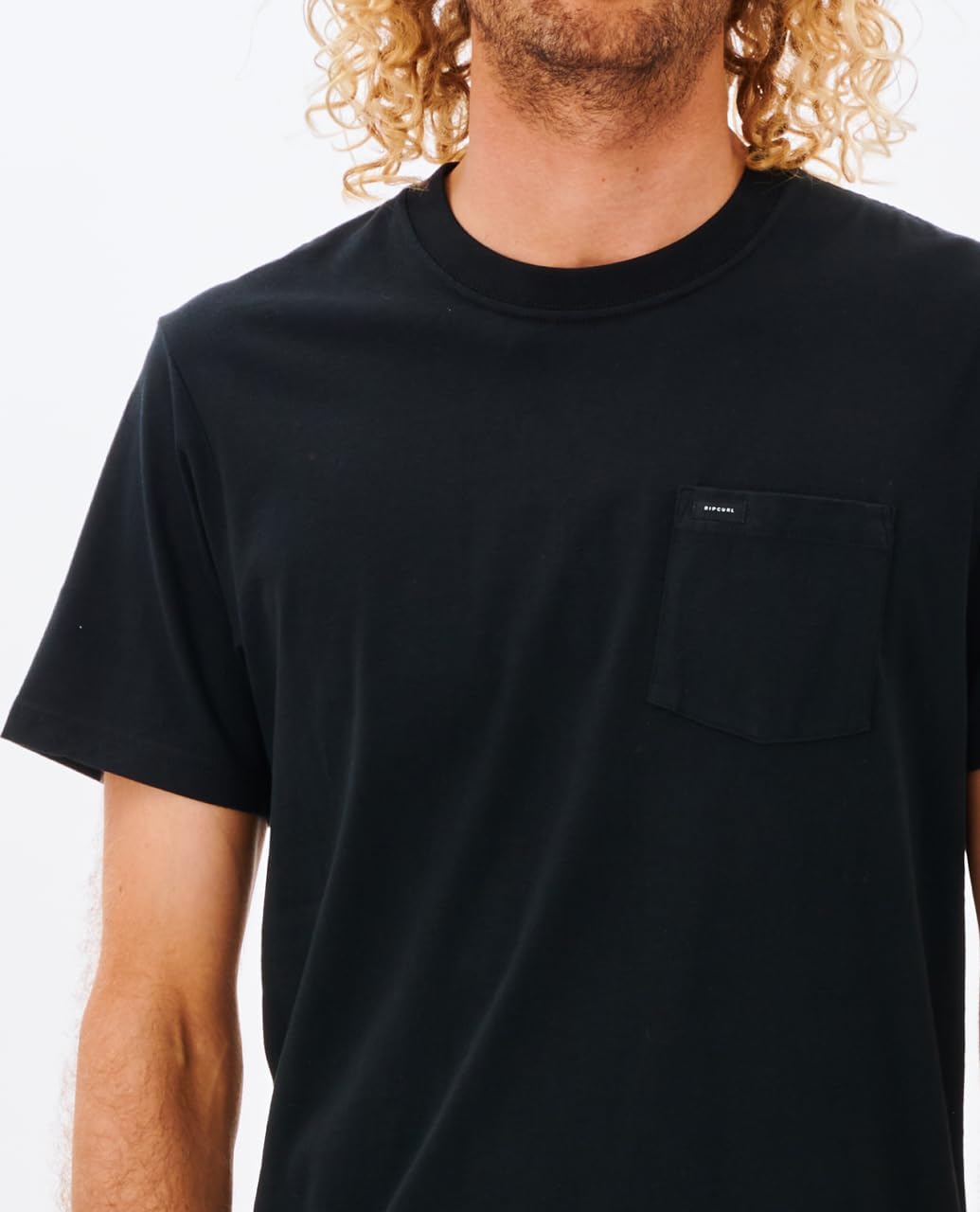 Rip Curl Plain Pocket T-Shirt - Black