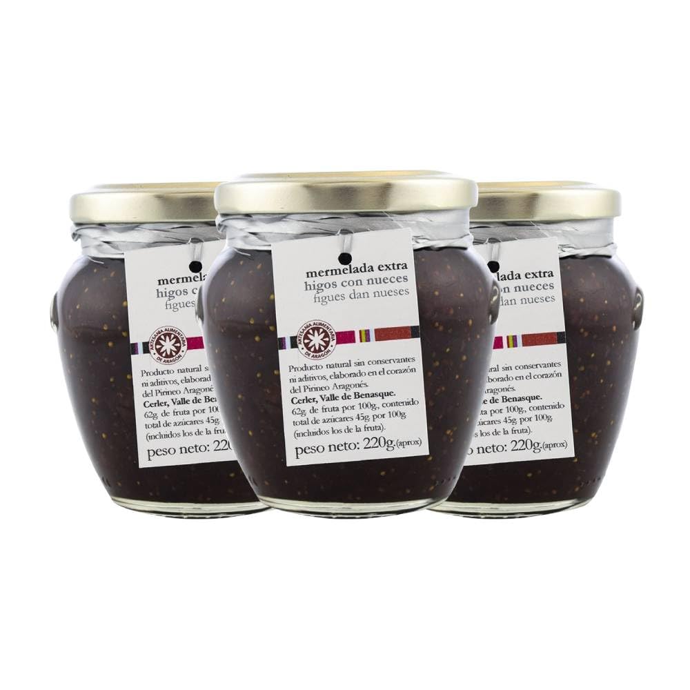 Confiture de figues aux noix extra La cullera 250 g pack de 3 flacons - SEDOVIN LA ACHAT CONFORTABLE