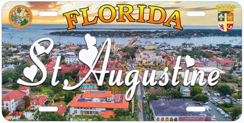 St Augustine City Florida Novelty Car Auto License Plate