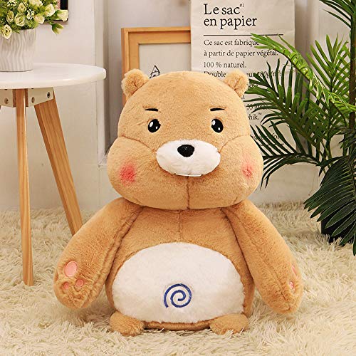 mangege Groundhog doll sleeping pillow child doll doll bed plush toy birthday gift girlfriend 30 cm yellow