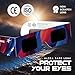Medical king Solar Eclipse Glasses (5 pack) 2024 CE and ISO Certified Safe Shades for Direct Sun Viewing Approved 2024