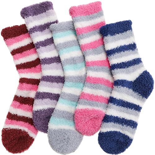 Image of Anlisim Fuzzy Socks for Women, Soft Comfy Cozy Fluffy Thick Winter Warm Fleece Slipper Socks