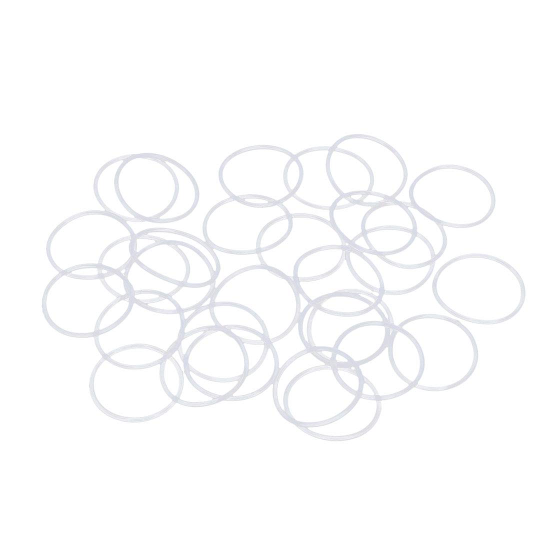 X AUTOHAUX 20pcs White Rubber O-Ring Seal Gasket Washer for Car 18 x 1mm-image-48