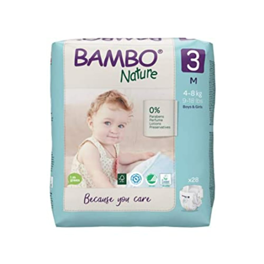 Bambo Nature Lot de 6 paquets de 28 couches Taille 3 (4-8 kg)