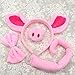 YAXAMING Halloween Pig Ears Headband Nose Bow Tie Tail Pink Pig Hair Hoops Bands Bowtie Animal Headpiece Hairband Women Christmas Holiday Festival Parade Cosplay Dress Up Birthday Party Accessories